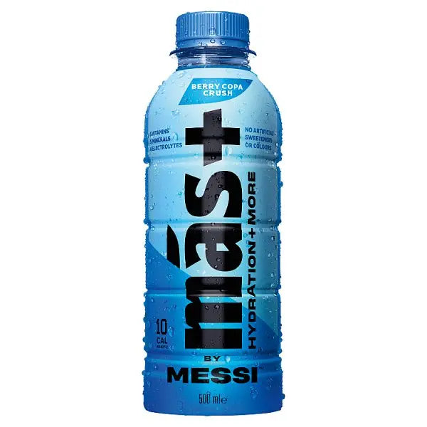 Más+ by Messi Berry Copa Crush 500ml (Case of 12) - Honesty Sales