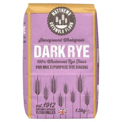 Matthews Cotswold Flour Stoneground Dark Rye 5 x 1.5kg Matthews Cotswold