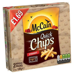 McCain Quick Chips Straight 2 x 100g (200g) - (Case of 12) - Honesty Sales