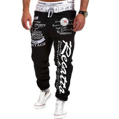Men’s Printed Jogger Sweatpants – Elastic Waist Casual Streetwear Honesty Sales U.K