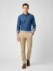 Men’s Slim-Fit Chino Pants – Mid-Rise, Stretch Twill, All-Season Casual & Business Trousers Honesty Sales U.K