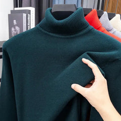 Men’s Slim Fit Knitted Turtleneck Sweater – Autumn Streetwear Pullover Honesty Sales U.K