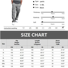 Mens Sweatpants Straight Fit Joggers for Sports and Streetwear Loose Oversized Drawstring Long Pants Men Multi-pocket Pants Dropshipman