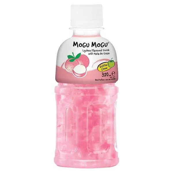 Mogu Mogu Lychee Flavored Drink with Nata de Coco 320ml (Case of 24) - Honesty Sales
