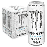 Monster Energy Drink Ultra Zero Sugar 4 x 500ml (Case of 6)  Honesty Sales U.K