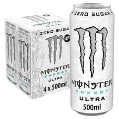 Monster Energy Drink Ultra Zero Sugar 4 x 500ml (Case of 6) Honesty Sales U.K