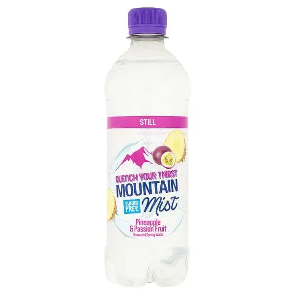 Mountain Mist Pineapple & Passion Fruit Flavoured Still Spring Water 500ml (Case of 12) - Honesty Sales