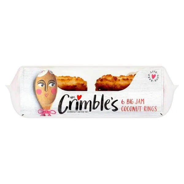 Mrs Crimble's 6 Gluten Free Jam Coconut Rings - Honesty Sales U.K