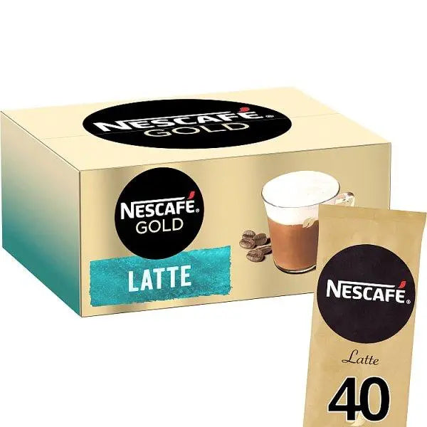 NESCAFE Gold Latte Sachets - 40 x 15.5g - Honesty Sales U.K