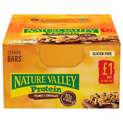 Nature Valley Protein Peanut & Chocolate Cereal Bar 40g (Case of 12) - Honesty Sales