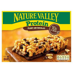 Nature Valley Protein Peanut & Chocolate Cereal Bars 4 x 40g (160g) (Case of 8) - Honesty Sales