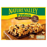 Nature Valley Protein Peanut & Chocolate Cereal Bars 4 x 40g (160g) (Case of 8) - Honesty Sales