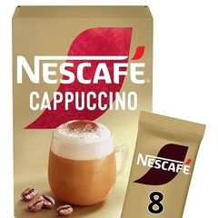 Nescafe Cappuccino Instant Coffee 8 x 15.5g Sachets £2.49 PMP (Case of 6) - Honesty Sales U.K