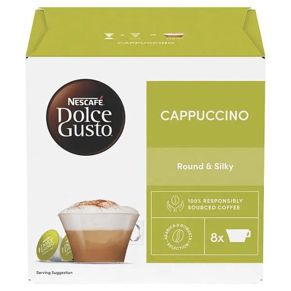 Nescafe Dolce Gusto Cappuccino coffee pods X16 - Honesty Sales U.K