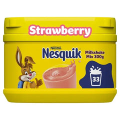 Nesquik Strawberry flavoured milkshake powder 300g tub (Case of 10)  Honesty Sales U.K