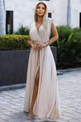 Numoco elegant maxi long dress that can be tied in many ways - Honesty Sales