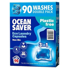 Ocean Saver Non-Bio Eco Laundry Capsules 90 x 14ml (1260ml) - Honesty Sales U.K