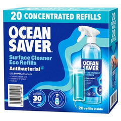 Ocean Saver Surface Cleaner Eco Refills Antibacterial 20 x 10ml - Honesty Sales