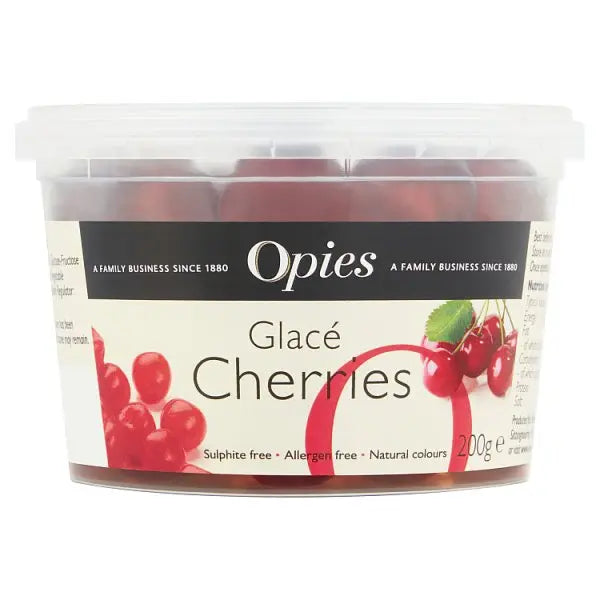 Opies Glacé Cherries 200g (Case of 6) Opies
