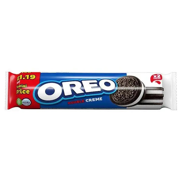 Oreo Double Creme Sandwich Biscuits 157g (Case of 16) - Honesty Sales U.K