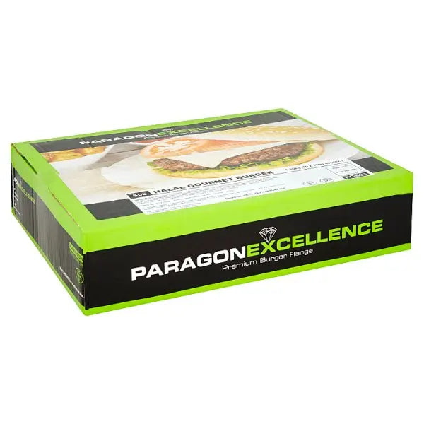 Paragon Excellence Halal Gourmet Burger 30 x 170g (5.10kg) - Honesty Sales U.K