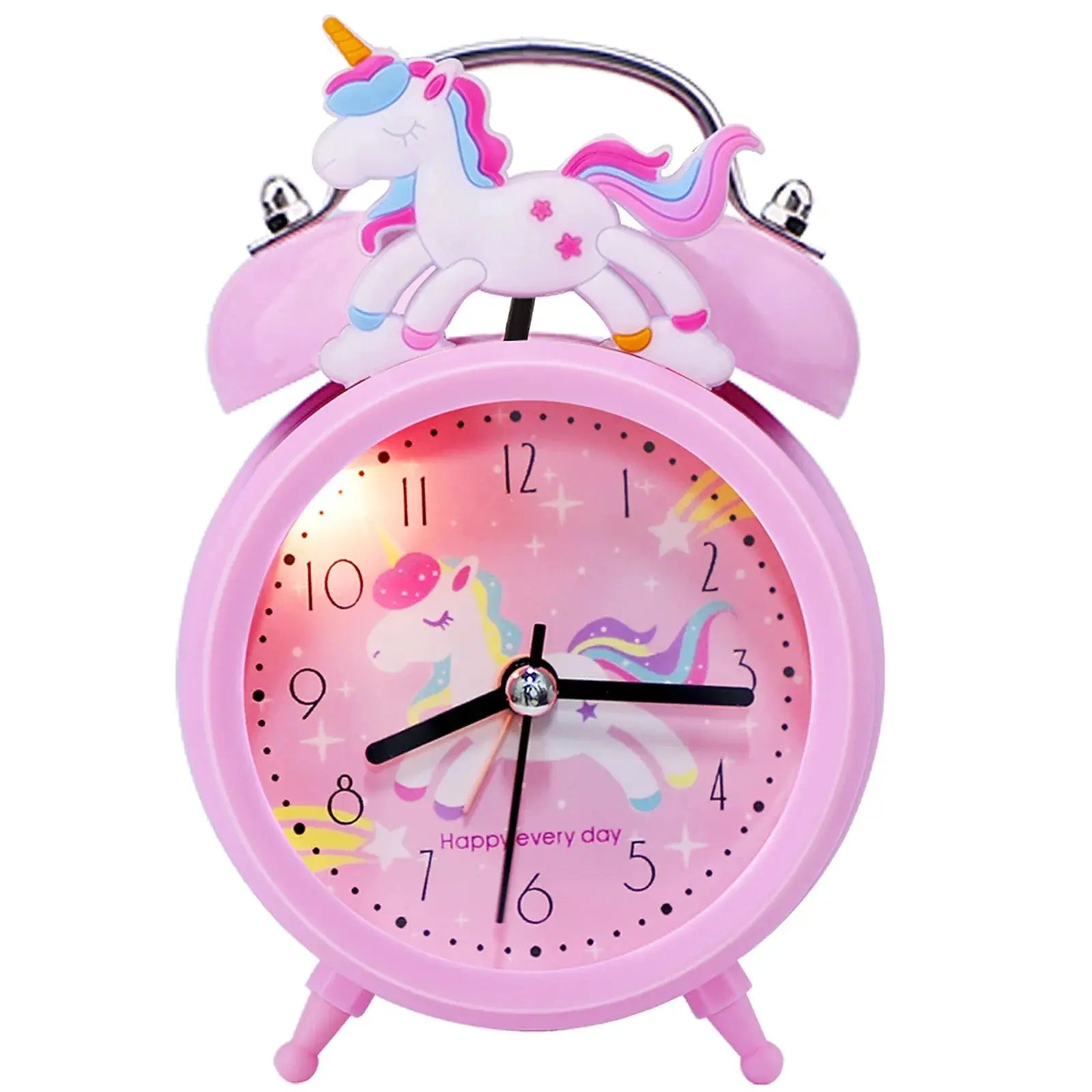 Pink Unicorn Childrens Alarm Clock Cartoon Desktop for Kids Bedroom Home Decor Alarm Clock Bedside Table Child alarm Gifts Clock - Honesty Sales