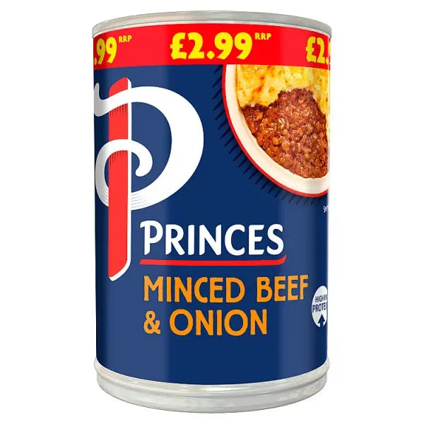 Princes Minced Beef & Onion 392g (Case of 6)  Honesty Sales U.K