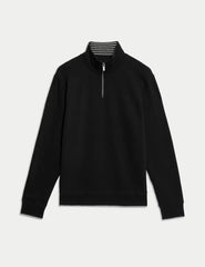 Pure Cotton Half Zip Sweatshirt Honesty Sales