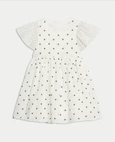 Pure Cotton Polka Dot Dress (2-8 Yrs) M&S Collection
