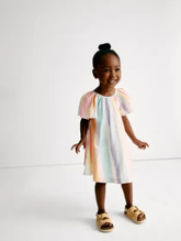 Pure Cotton Rainbow Dress (2-8 Yrs) - Honesty Sales