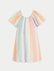 Pure Cotton Rainbow Dress (2-8 Yrs) - Honesty Sales