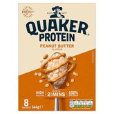 Quaker High in Protein Peanut Butter Porridge Sachets 8x43g (Case of 6) - Honesty Sales