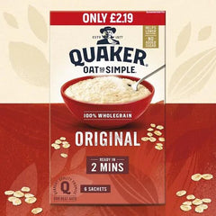 Quaker Oat So Simple Original Porridge Sachets (Case of 8) - Honesty Sales