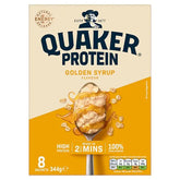 Quaker Oat So Simple Protein Golden Syrup Porridge Sachets 8x43g (Case of 6) Kellogg's