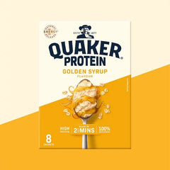 Quaker Oat So Simple Protein Golden Syrup Porridge Sachets 8x43g (Case of 6) Kellogg's
