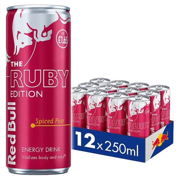 Red Bull Energy Drink Ruby Edition 250ml 12 Pack (Case of 12) - Honesty Sales