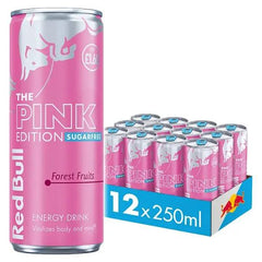 Red Bull Energy Drink Sugar Free Pink Edition 250ml (Case of 12)