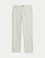 Regular Fit Cotton Linen Blend Chinos Honesty Sales