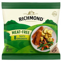 Richmond Vegan & Vegetarian Meat Free 8 Tasty Sausages 304g - Honesty Sales
