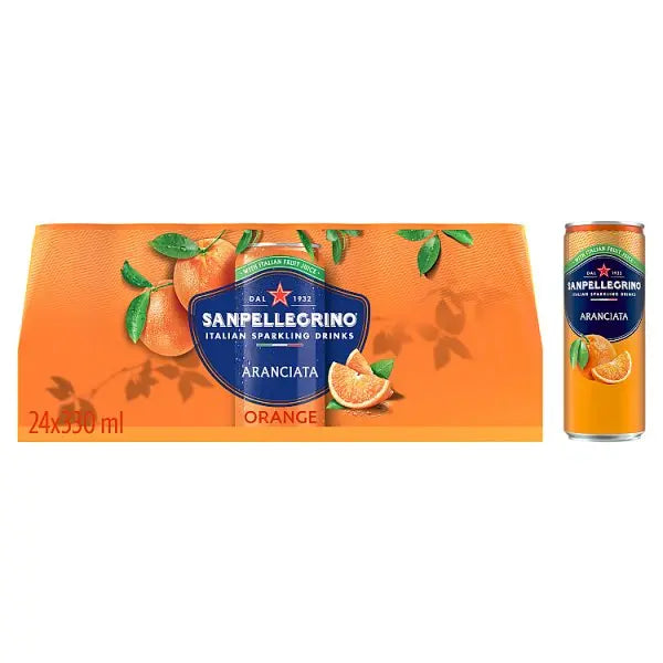 San Pellegrino Orange 24x330ml (Case of 24)  Honesty Sales U.K