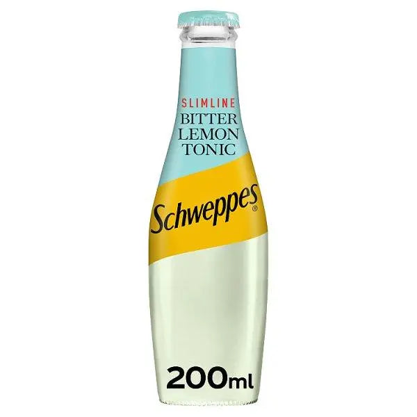 Schweppes Slimline Bitter Lemon 200ml (Case of 24) - Honesty Sales