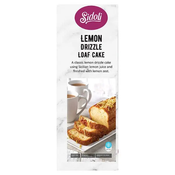 Sidoli Lemon Drizzle Loaf Cake 1.400kg - Honesty Sales U.K