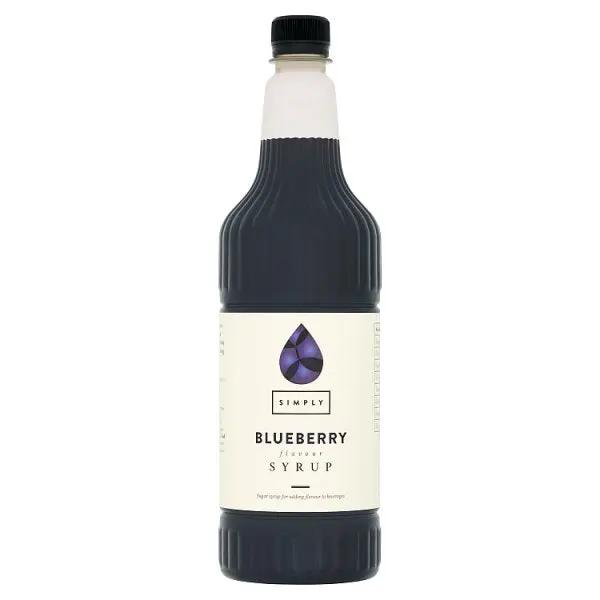 Simply Blueberry Flavour Syrup 1ltr - Honesty Sales