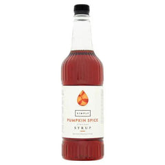 Simply Pumpkin Spice Flavour Syrup 1L - Honesty Sales U.K