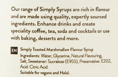 Simply Sugar Free Toasted Marshmallow Syrup - Honesty Sales U.K