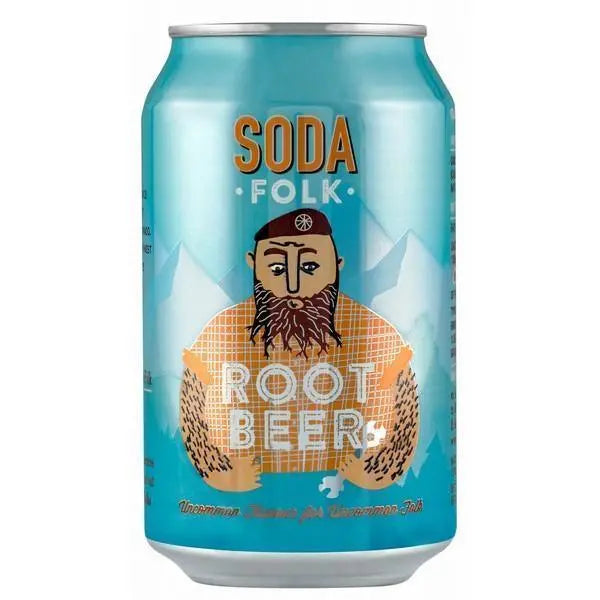 Soda Folk Root Beer 330ml (Case of 24) - Honesty Sales