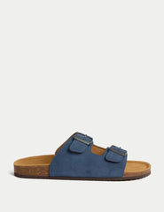 Suede Slip-On Corkbed Sandals Honesty Sales