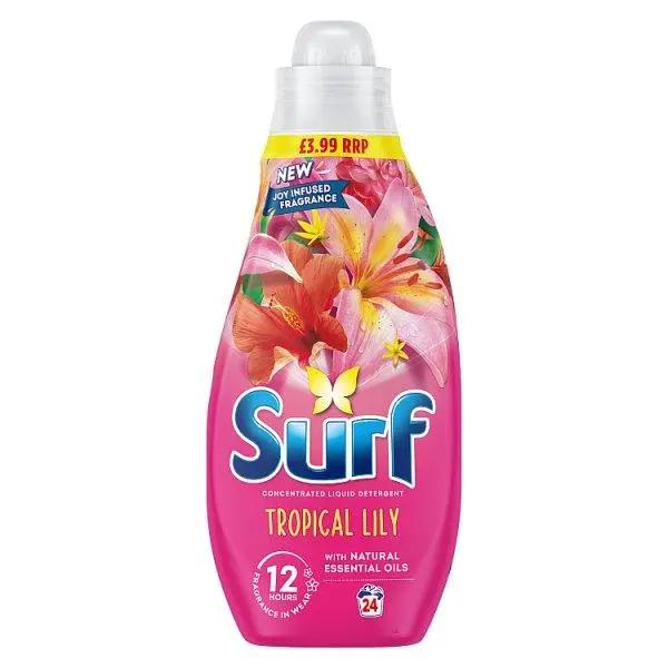 Surf Laundry Washing Tropical Lily 24 washes (Case of 4) - Honesty Sales U.K
