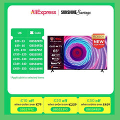 TCL 65RC650K 65-inch QLED Pro 4K Ultra HD Roku TV with Dolby Vision & Audio, HDR 10+ - Honesty Sales