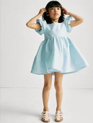 Taffeta Bow Dress (2-8 Yrs) - Honesty Sales